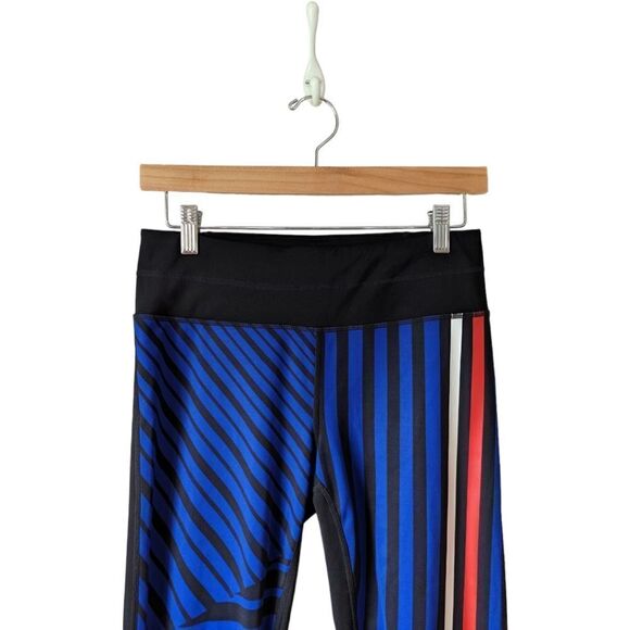 Athleta Sketch Sonar‎ Red White & Blue Leggings Sz S - Picture 7 of 13